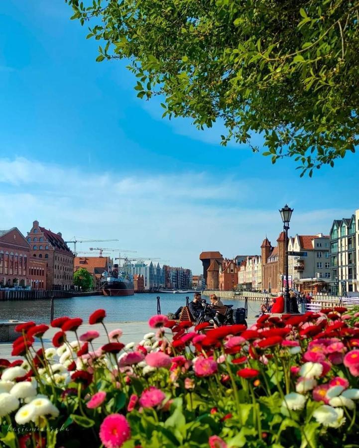 Gdansk Centrum - Apartament 3 - Pokojowy Z Duzym Tarasem Bagian luar foto