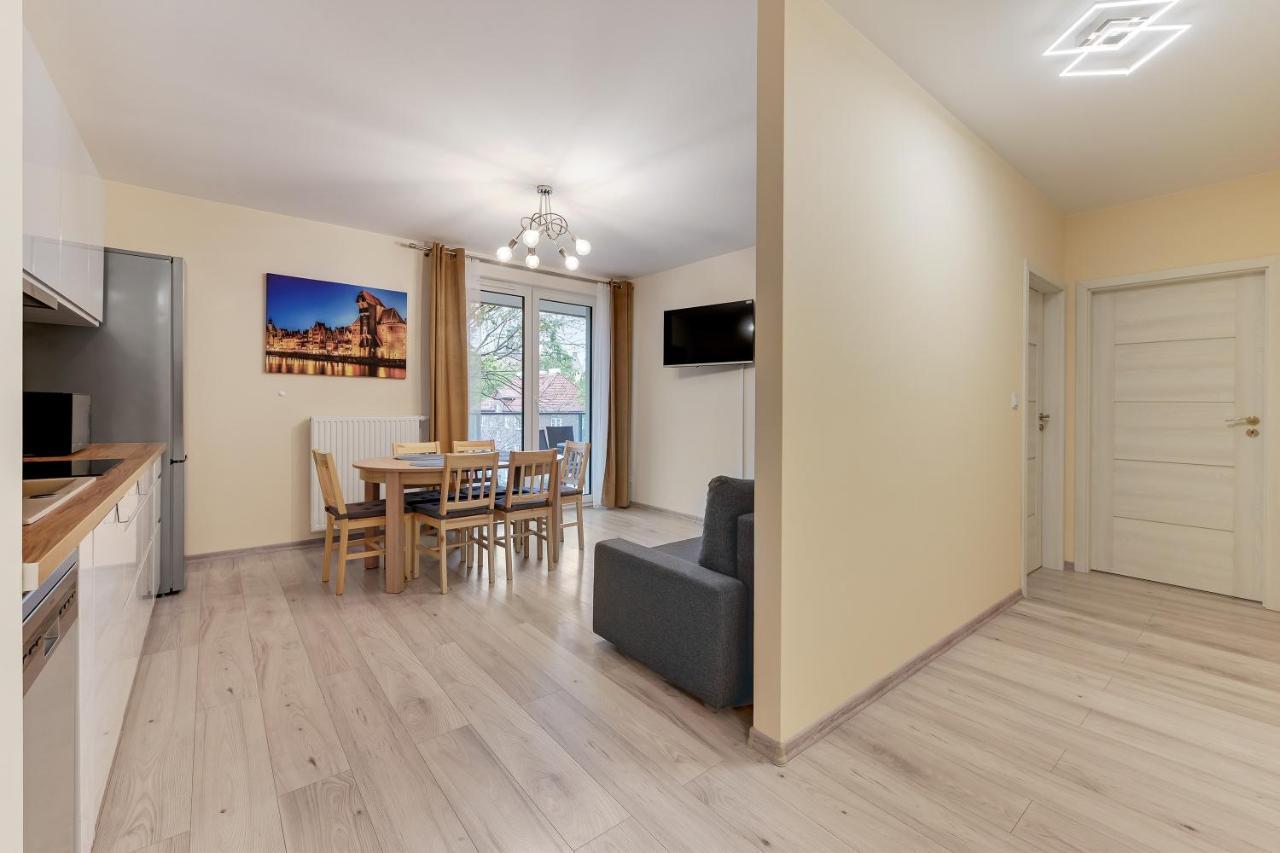 Gdansk Centrum - Apartament 3 - Pokojowy Z Duzym Tarasem Bagian luar foto