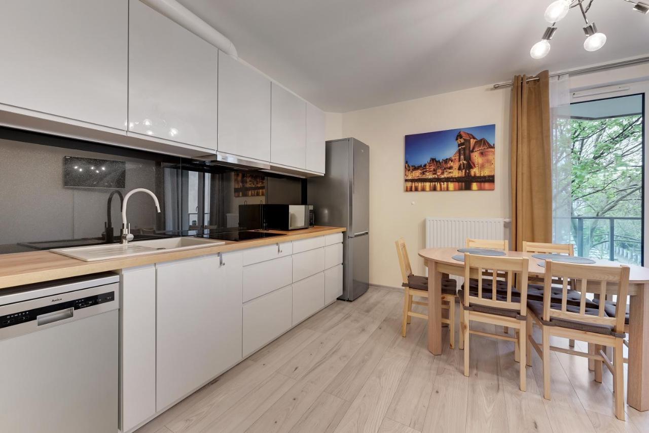 Gdansk Centrum - Apartament 3 - Pokojowy Z Duzym Tarasem Bagian luar foto